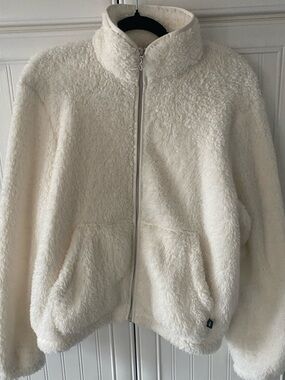 Skechers Cream Sherpa Fleece Jacket